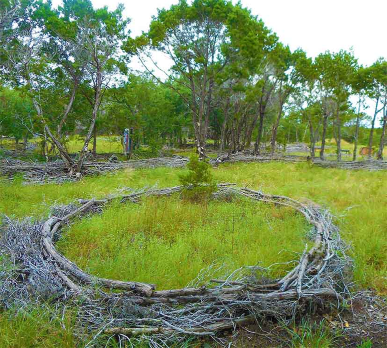 Land Art in Austin, Earth Works For Nature.